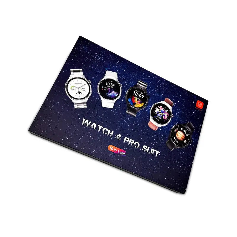 Watch 4 Pro Suit Smartwatch With 7 Straps High Definition Color Screen Healthy Monitoring Custom Dial With Hiwatchpro App