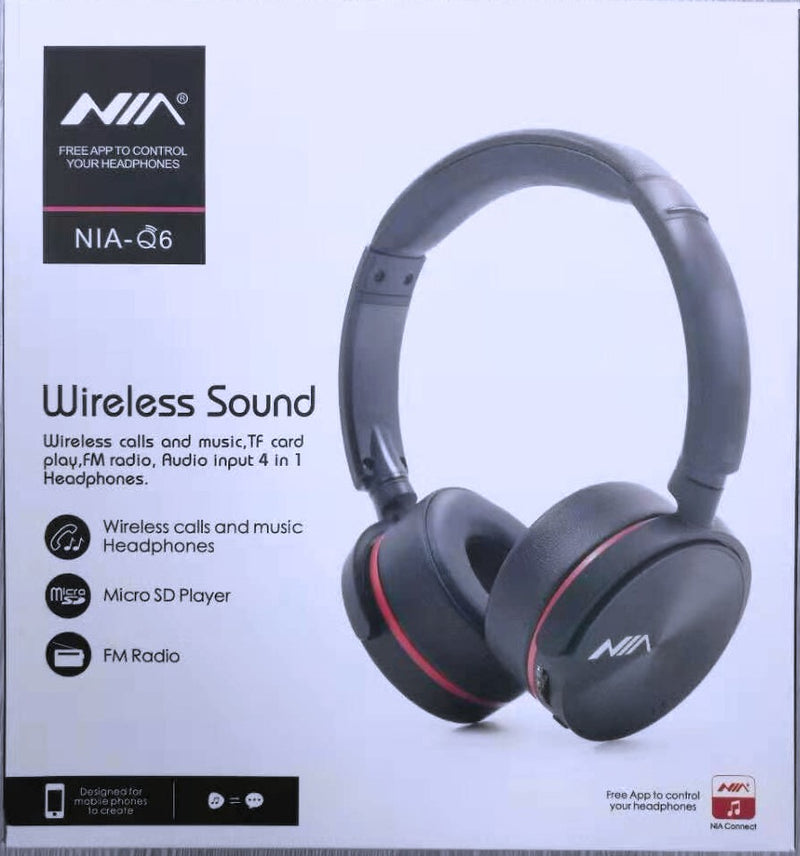 Nia Q6 Bluetooth Wireless Headphone