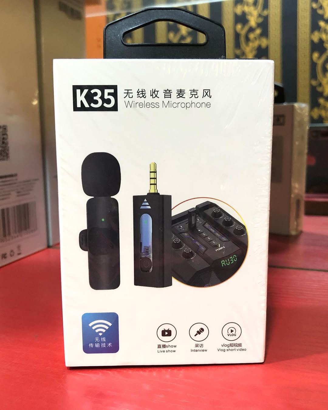 K35 High Quality Wireless Dual Microphone For Mobile Phone And Camera