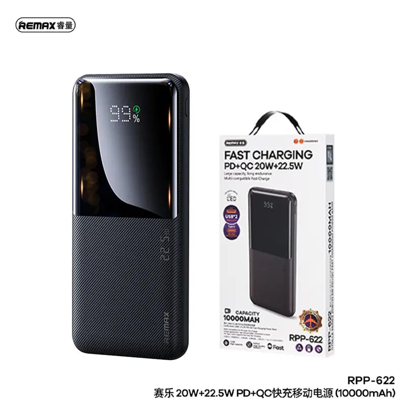 Remax Rpp-622 20w+22.5w Pd+qc Fast Charge Power Bank 10000mah