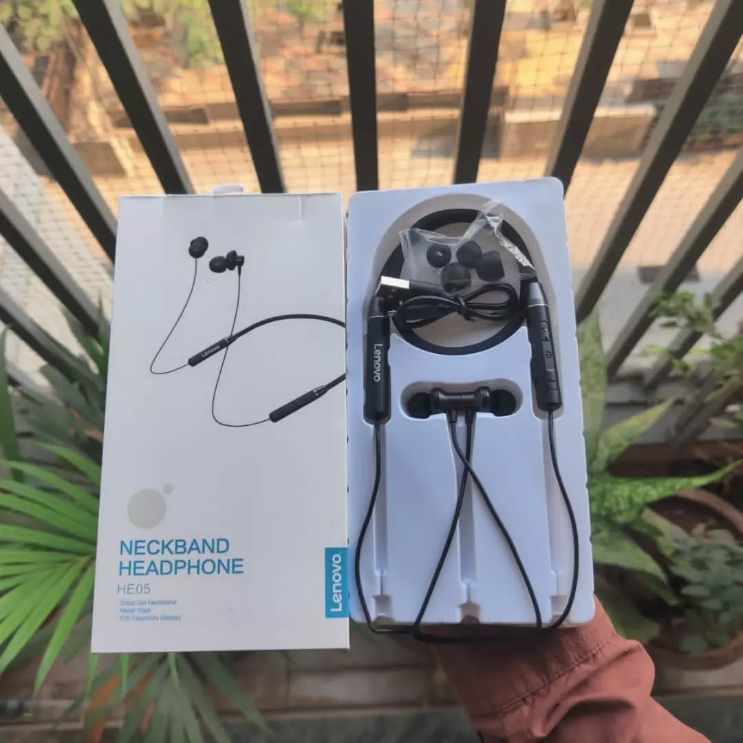 Lenovo He05 Neckband Headphone (original)