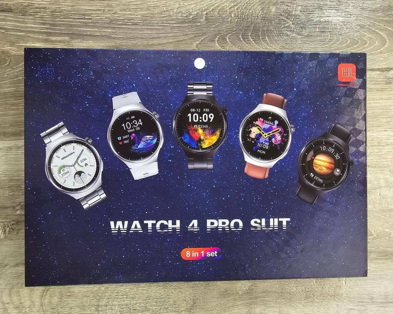 Watch 4 Pro Suit Smartwatch With 7 Straps High Definition Color Screen Healthy Monitoring Custom Dial